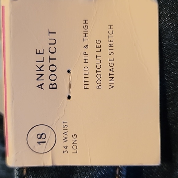 *High-Rise Ankle Bootcut Cropped Jeans - Universal Thread Size 18L - Picture 8 of 9